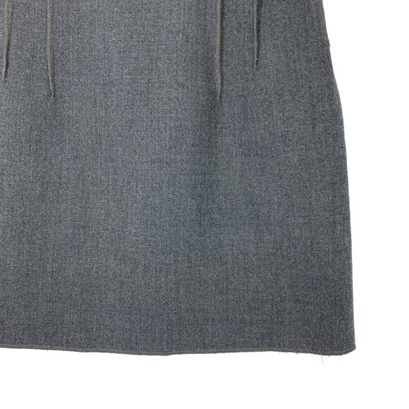 D&G Dolce & Gabbana Skirt Women's Size 40 US 4 A-Line Charcoal Gray Brown Wool - Picture 4 of 6